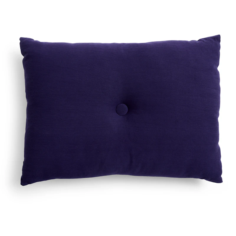 Dot Pude Linen 45x60 cm, Dark Blue
