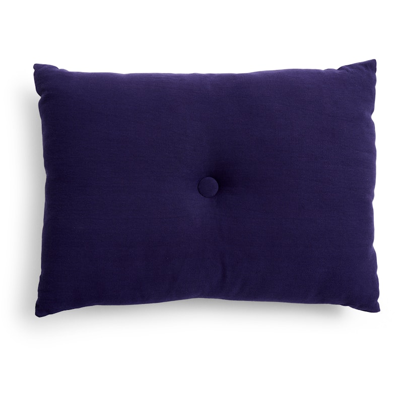 Dot Pude Linen 45x60 cm, Dark Blue