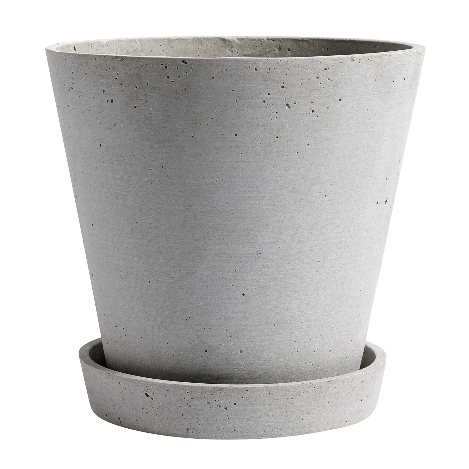 Hay Flowerpot Krukke Med Underkop &Oslash;21.5 Cm Xl - Krukker Polystone Gr&aring; - AB394-A604-AB48