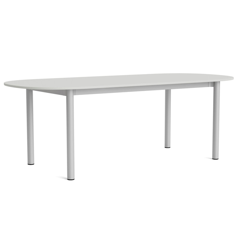 Annex Bord Aflang 95x220 cm, Aluminium / Linoleum Sky Grey
