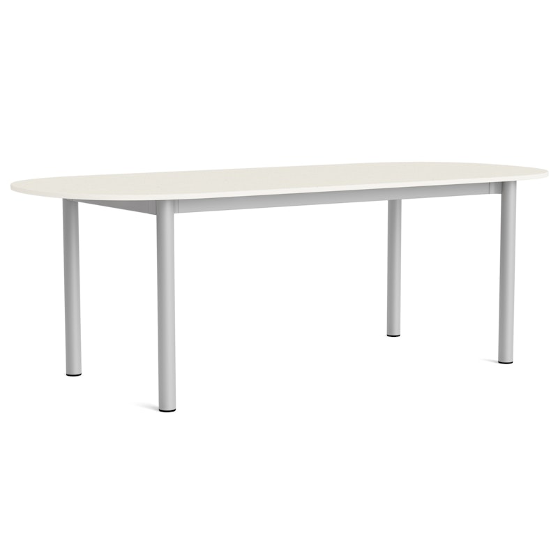 Annex Bord Aflang 95x220 cm, Aluminium / Cotton Cream
