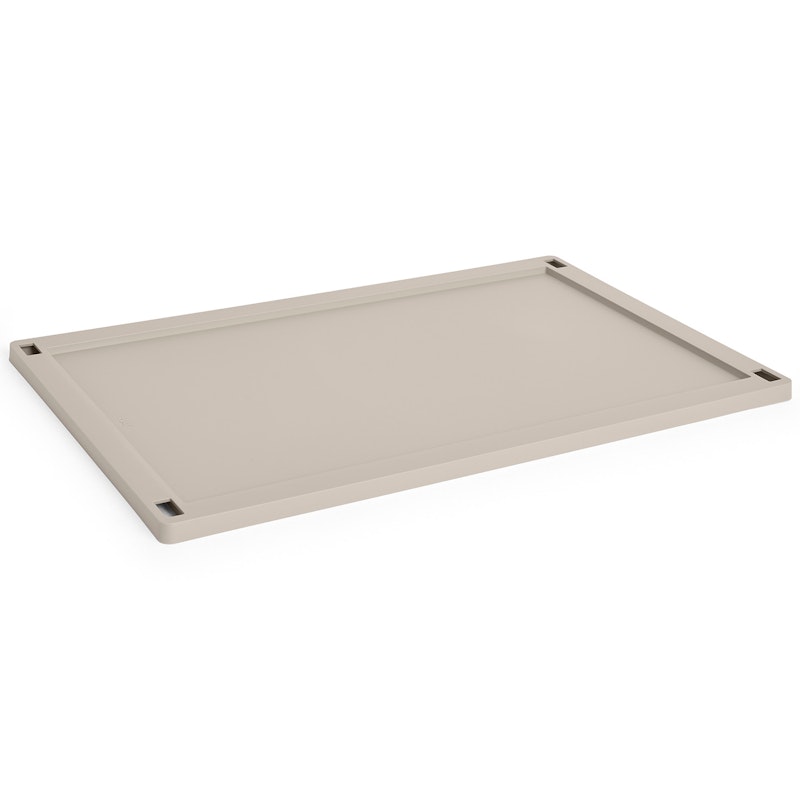 Colour Crate Plastic Large Låg, Warm Grey