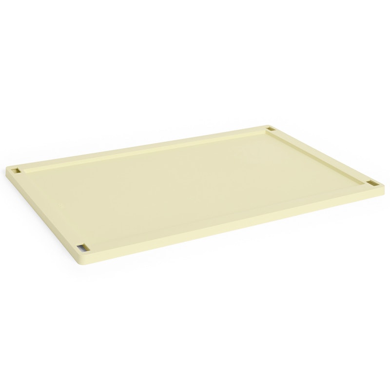 Colour Crate Plastic Large Låg, Light Yellow