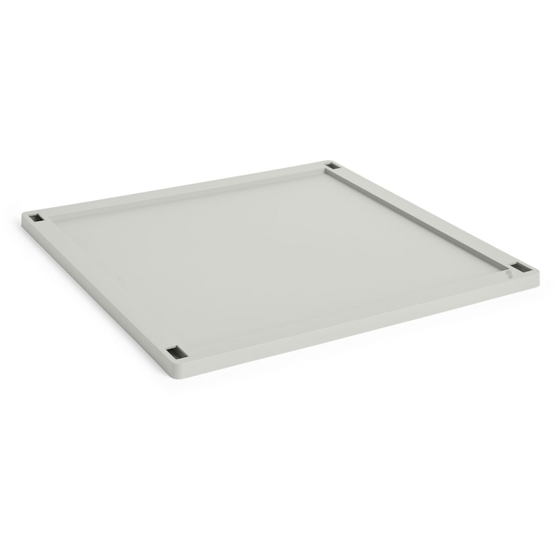 Colour Crate Plastic Large Square Låg, Grey