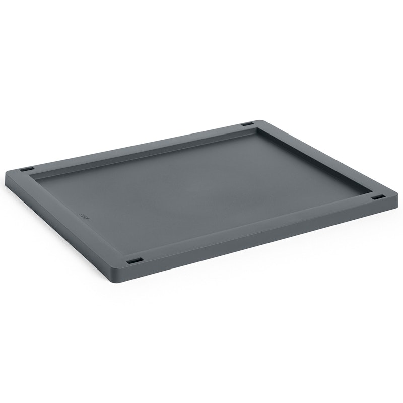 Colour Crate Plastic Medium Låg, Charcoal