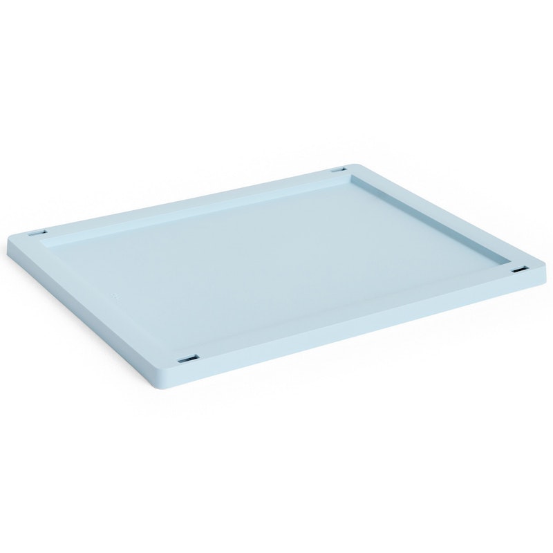 Colour Crate Plastic Medium Låg, Soft Blue