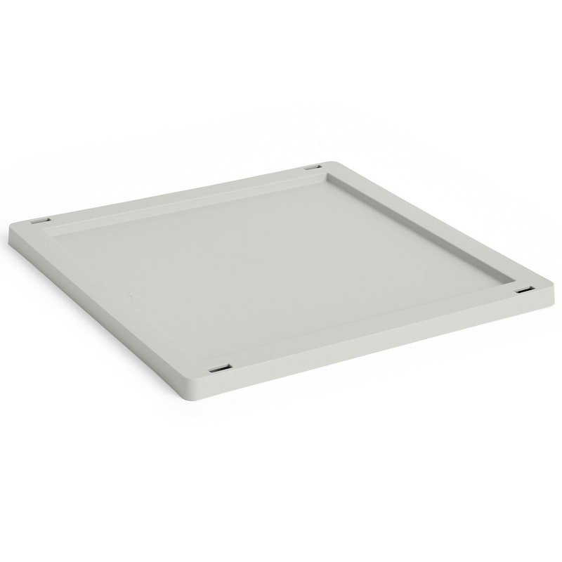 Colour Crate Plastic Medium Square / Cube Låg, Grey