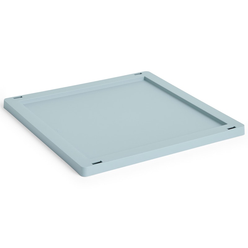 Colour Crate Plastic Medium Square / Cube Låg, Dusty Blue