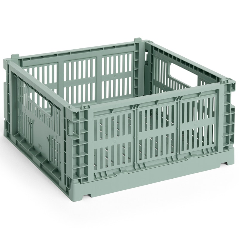 Colour Crate Medium Square Opbevaring, Sage Green