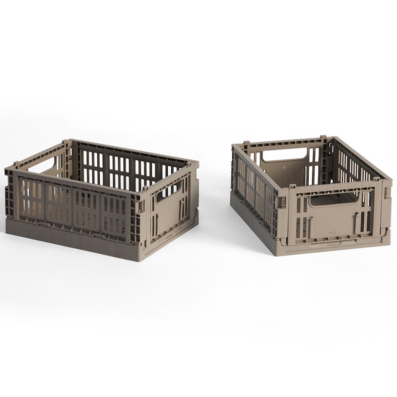 Colour Crate Mini Opbevaring 2-pak, Warm Grey