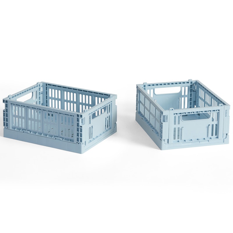Colour Crate Mini Opbevaring 2-pak, Soft Blue