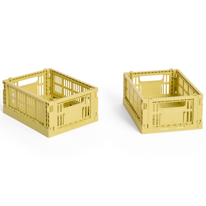 Colour Crate Mini Opbevaring 2-pak, Dusty Yellow
