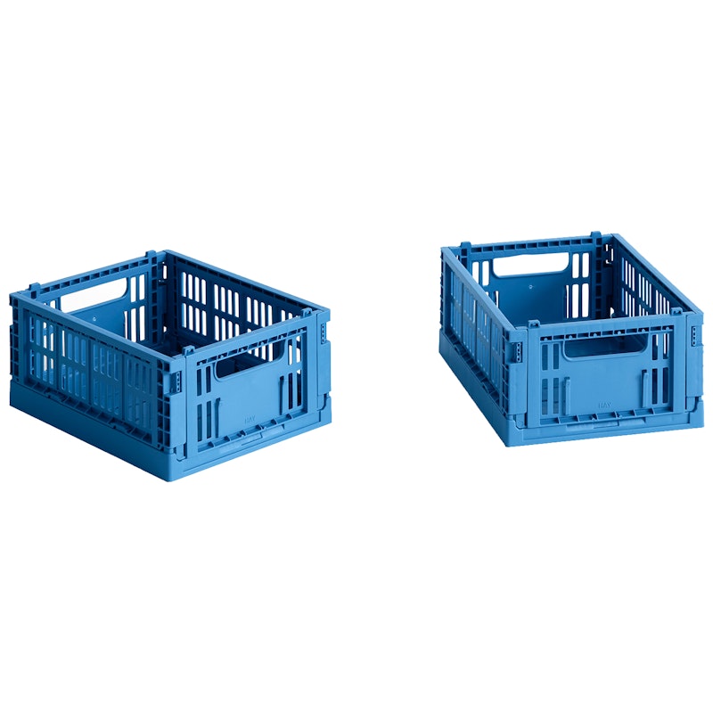 Colour Crate Mini Set of 2 Blush Opbevaringskasser Mini 2-pak, Electric Blue