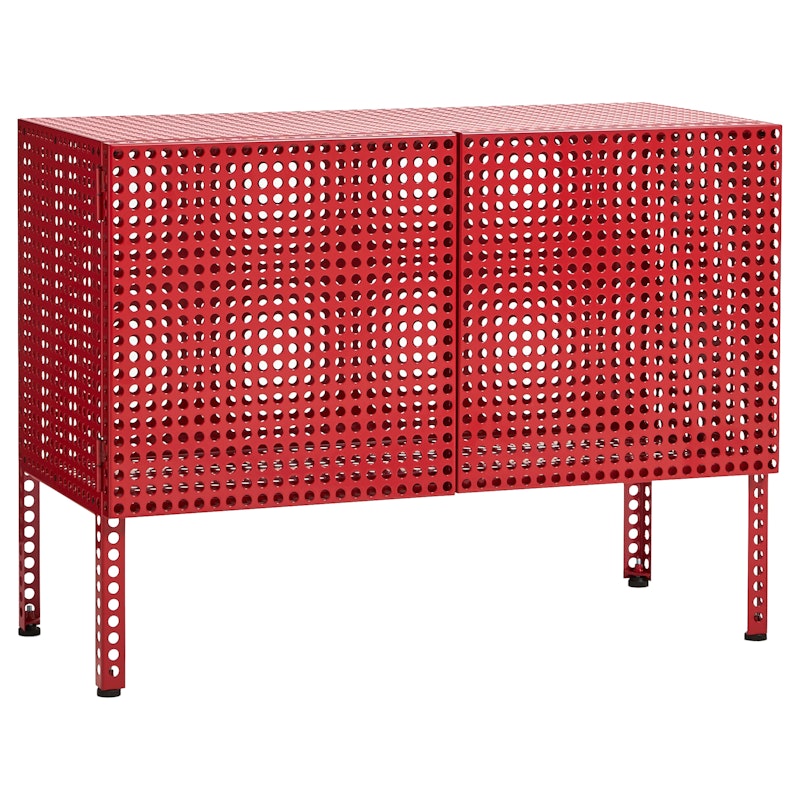 Perforated Skab Lille, Vinrødt