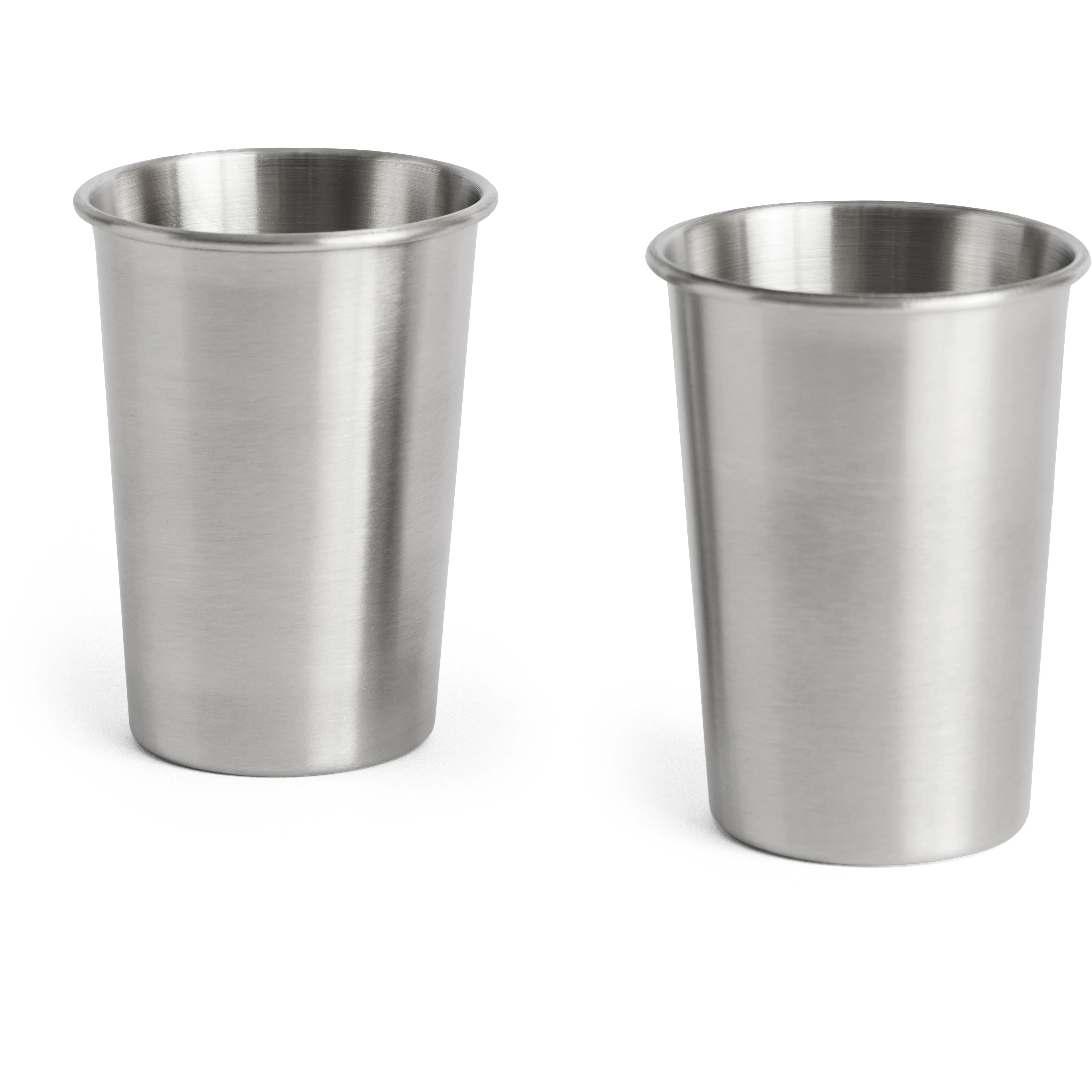 Hay Outdoor Market Steel Cup Set Of 2 Medium - Kaffekopper Rustfrit St&aring;l Silver - AE962-A668-AS24