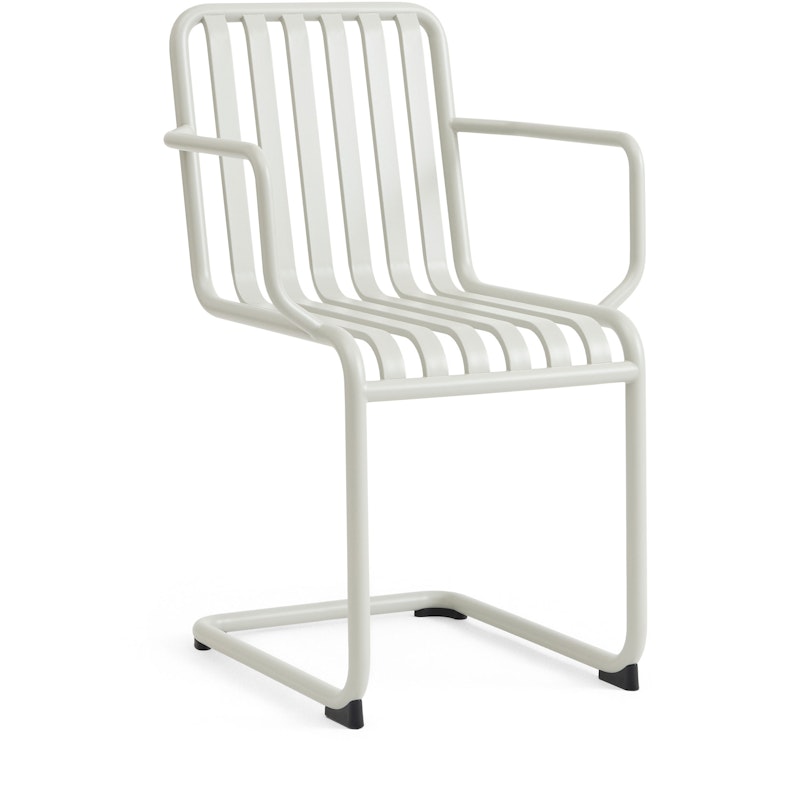 Palissade Cantilever Armchair, Sky grey powder coated steel