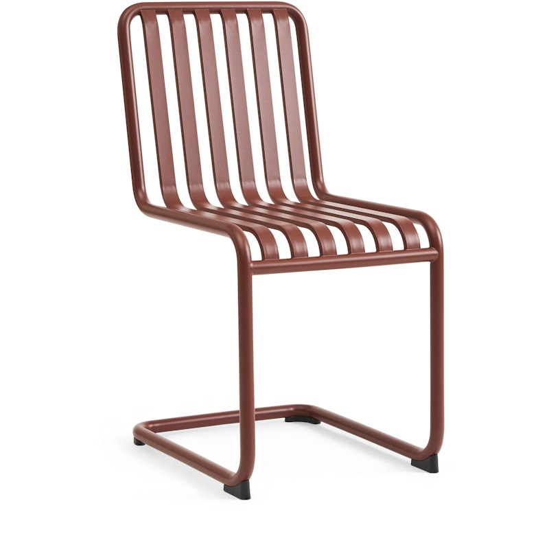 Palissade Cantilever Chair, Iron red powder coated steel