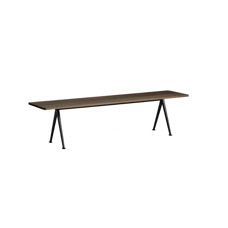 Pyramid Bench 12 190X40, Black Frame/Smoked