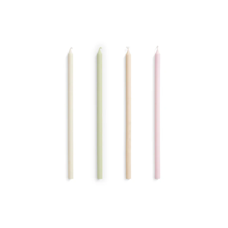 Slim Stearinlys 4-pak, Pastel