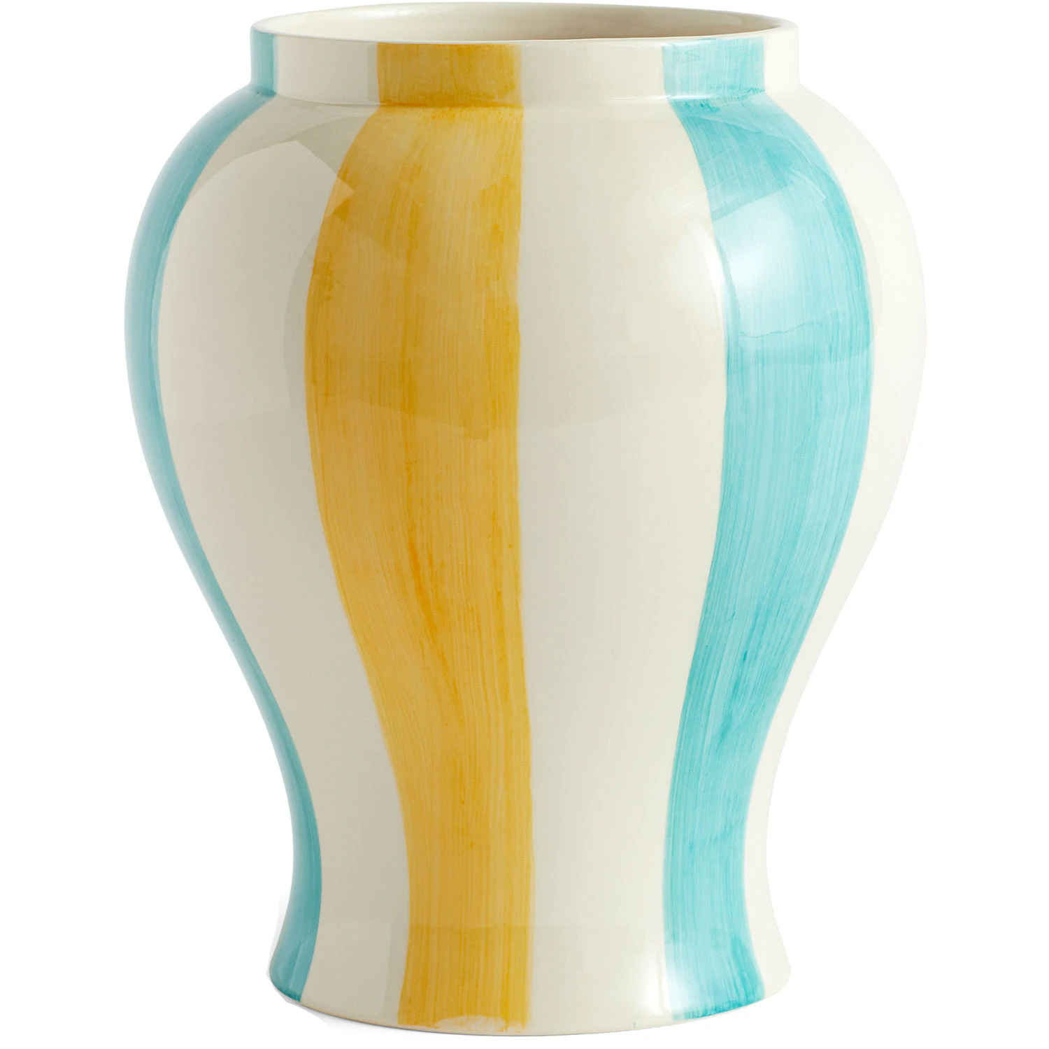 Hay Sobremesa Stripe Vase 25 Cm /gul - Vaser Stent&oslash;j Gr&oslash;n - AB615-A603-AC67