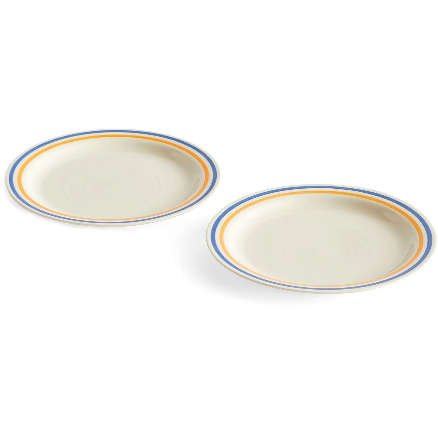 Hay Sobremesa Tallerken 24,5 Cm 2-pak /gul - Asietter Stent&oslash;j Bl&aring; - AB612-A430-AC62