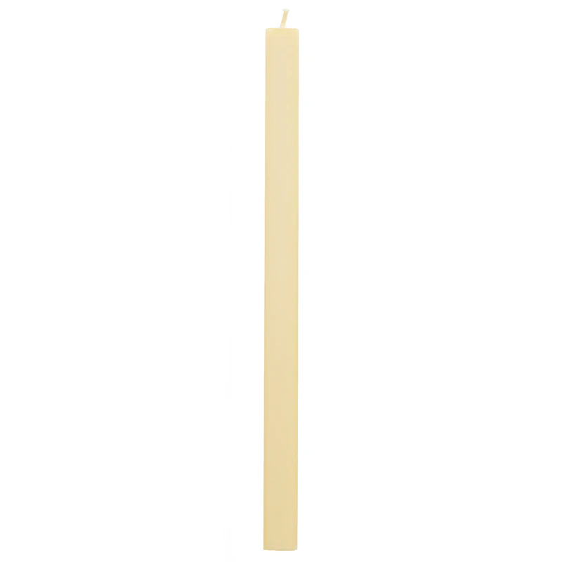 Square Stearinlys, Lime Beige