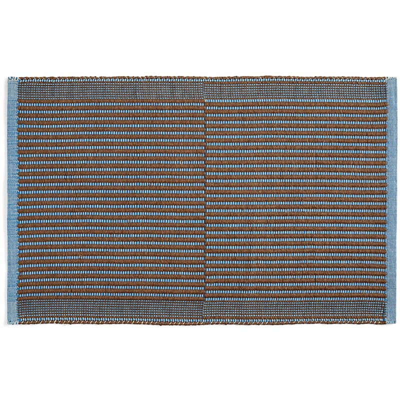 Tapis Tæppe 60x95 cm, Blåt/Kastanje