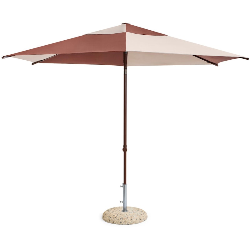 Terrazza Parasol Hexagon, Off-white / Burgundy