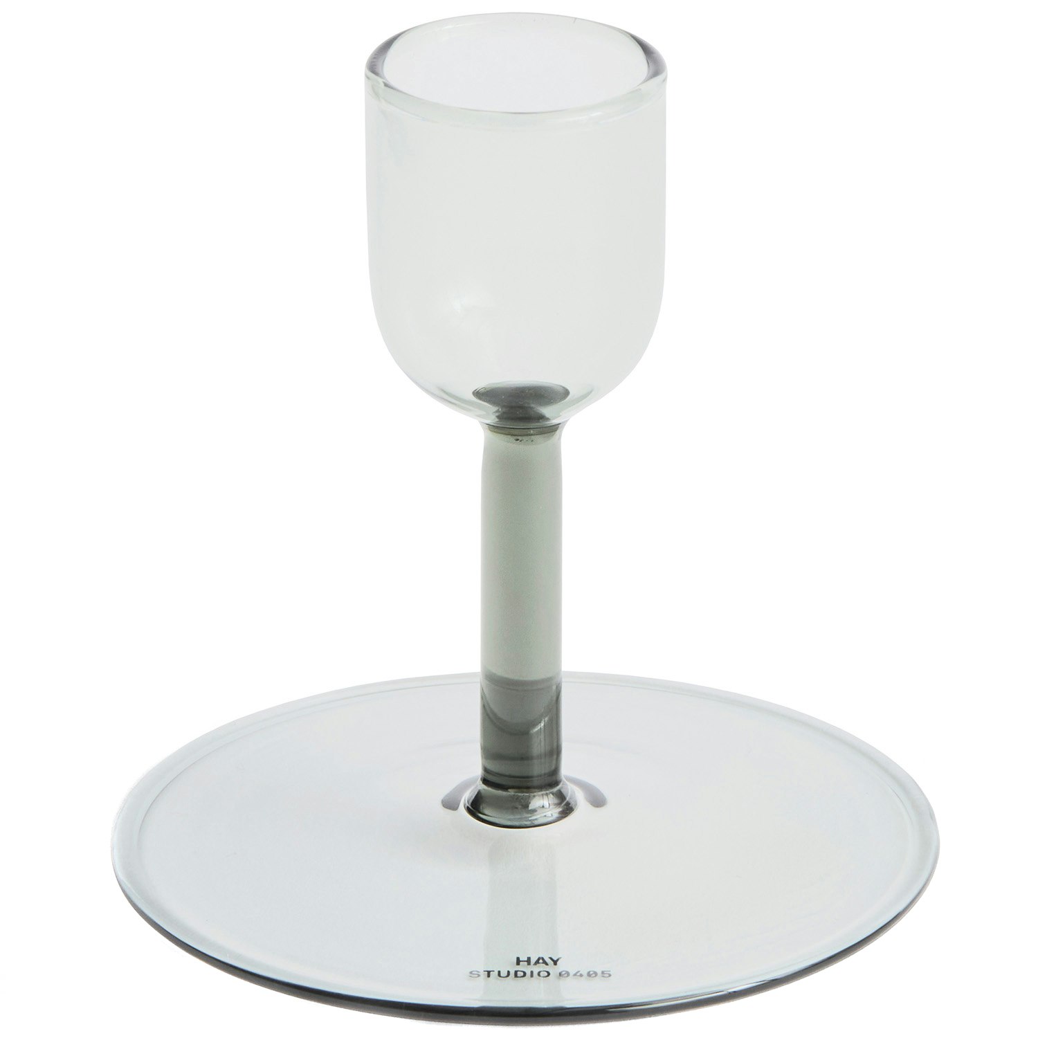 Hay Tiny Candleholder Straight Grey - Lysestager Borosilikatglas Gr&aring; - AE357-D438-AB48