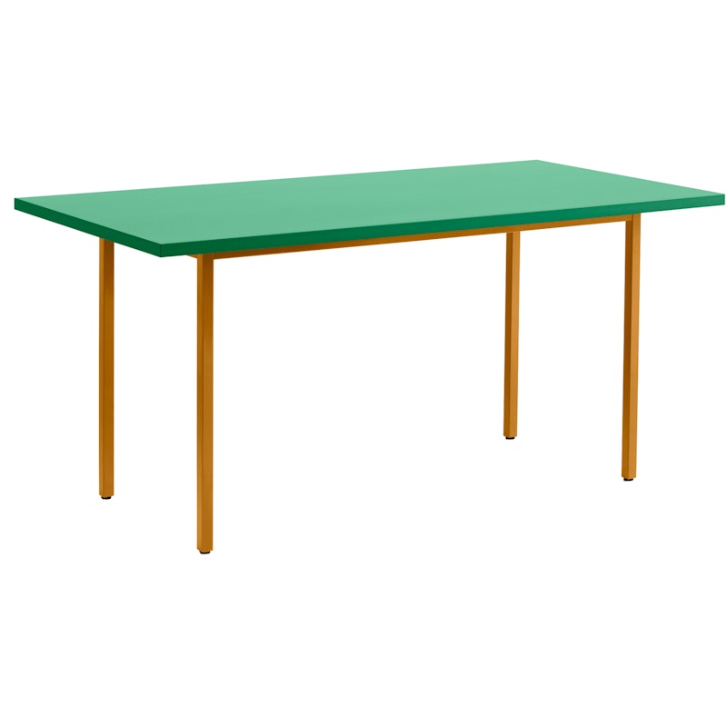 Two-Colour Bord 160x82 cm, Okkergult / Green Mint