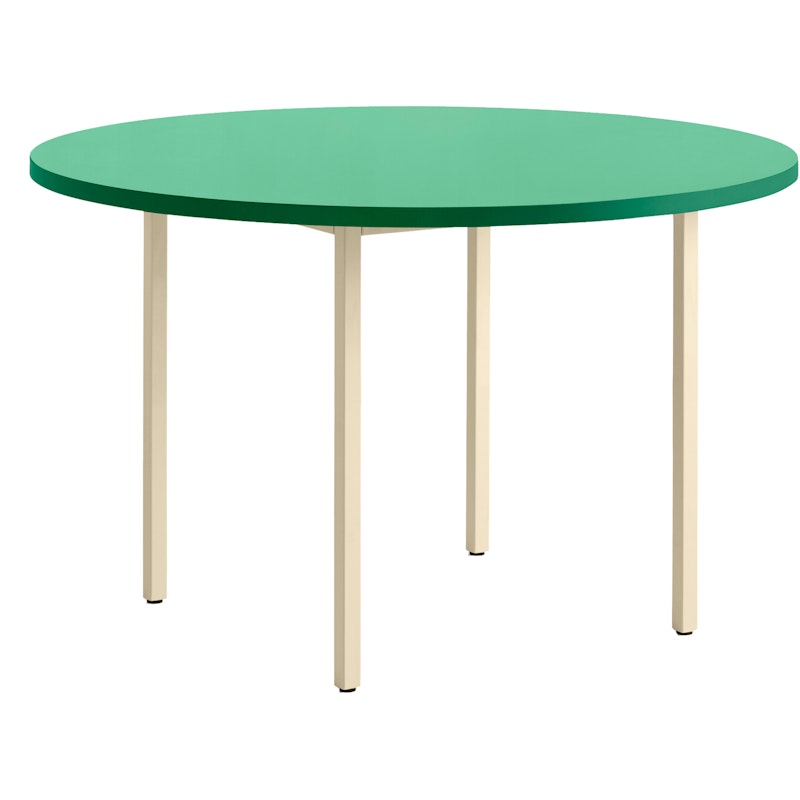 Two-Colour Bord Ø120cm, Elfenbenshvidt / Green Mint