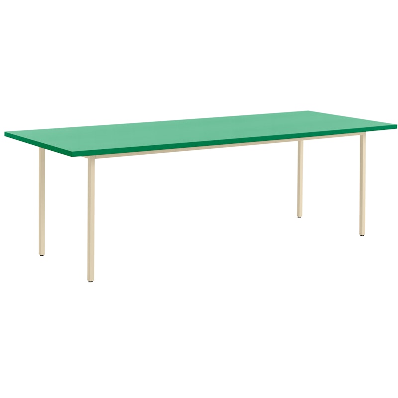 TwoColour Bord 240x90 cm, Ivory / Green Mint