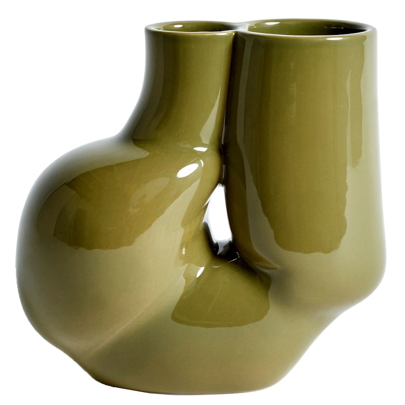 Ws Chubby Vase, Olive