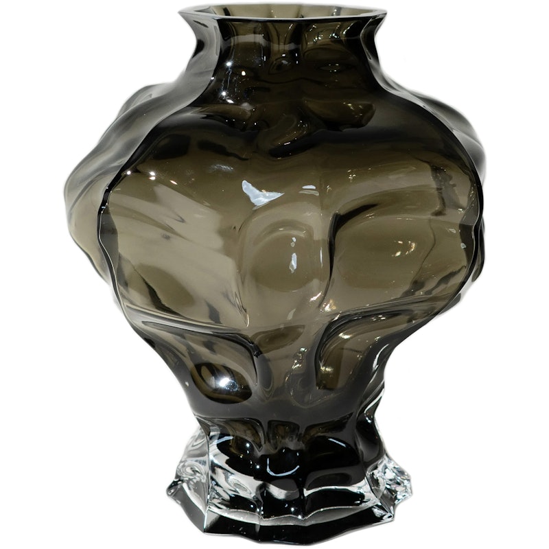 Ammonit Vase 30 cm, Røg