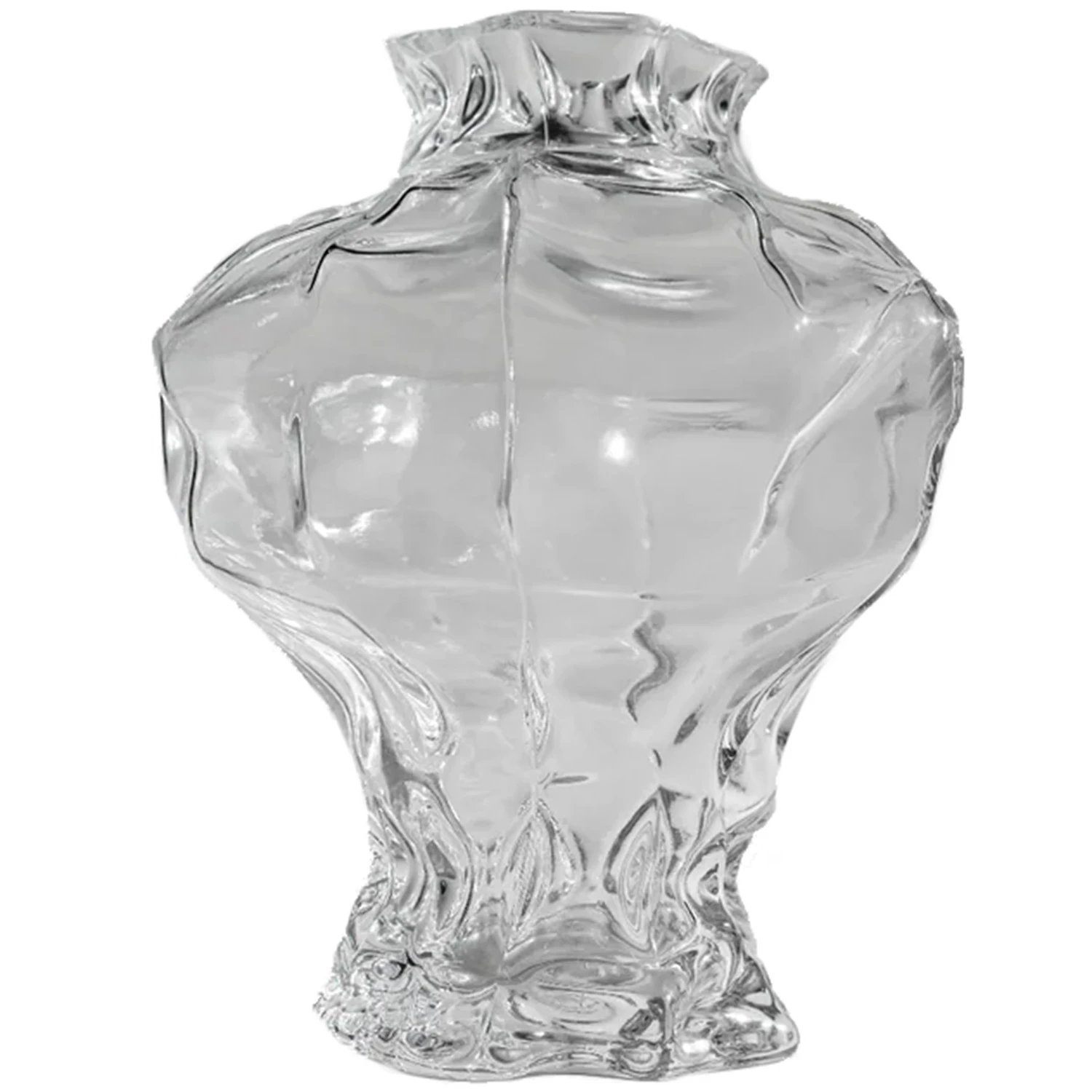 Hein Studio Ammonit Vase 30 Cm - Vaser Mundbl&aelig;st Glas Klar - 1534