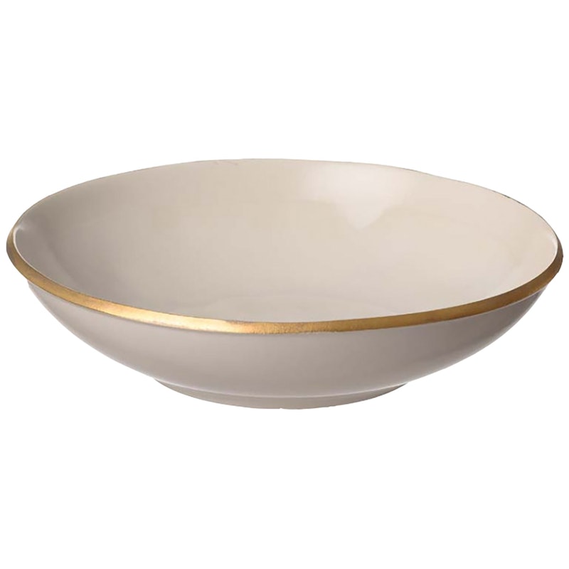 Nosse Ceramics Edge Dyb Tallerken Ivory Gold, 24 cm