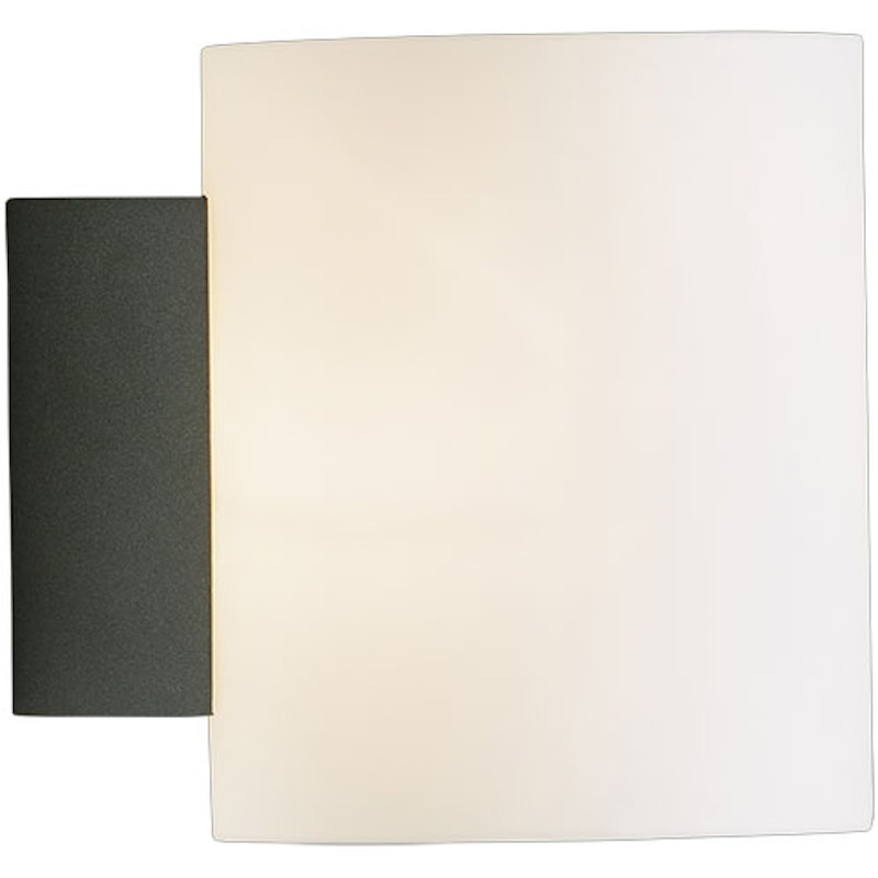 Evoke Væglampe 120 mm, Antracitgrå / Opalglas