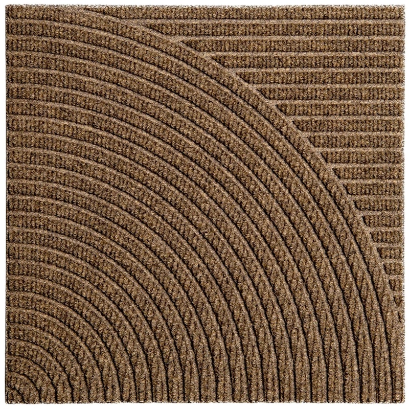 Zen Dørmåtte 45x45 cm Horizontal & Circular, Beige