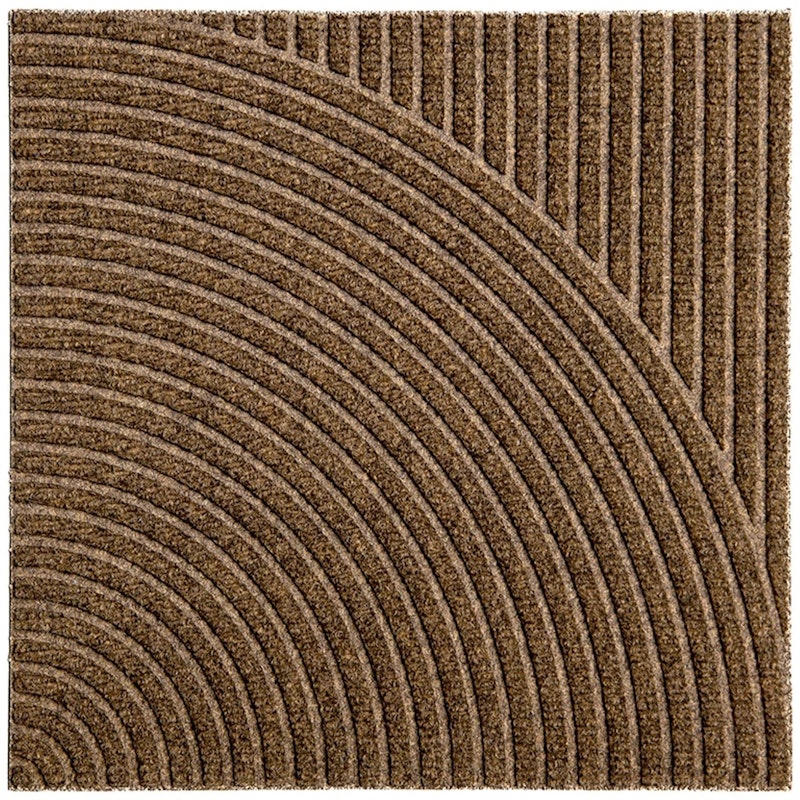 Zen Dørmåtte 45x45 cm Vertical & Circular, Beige