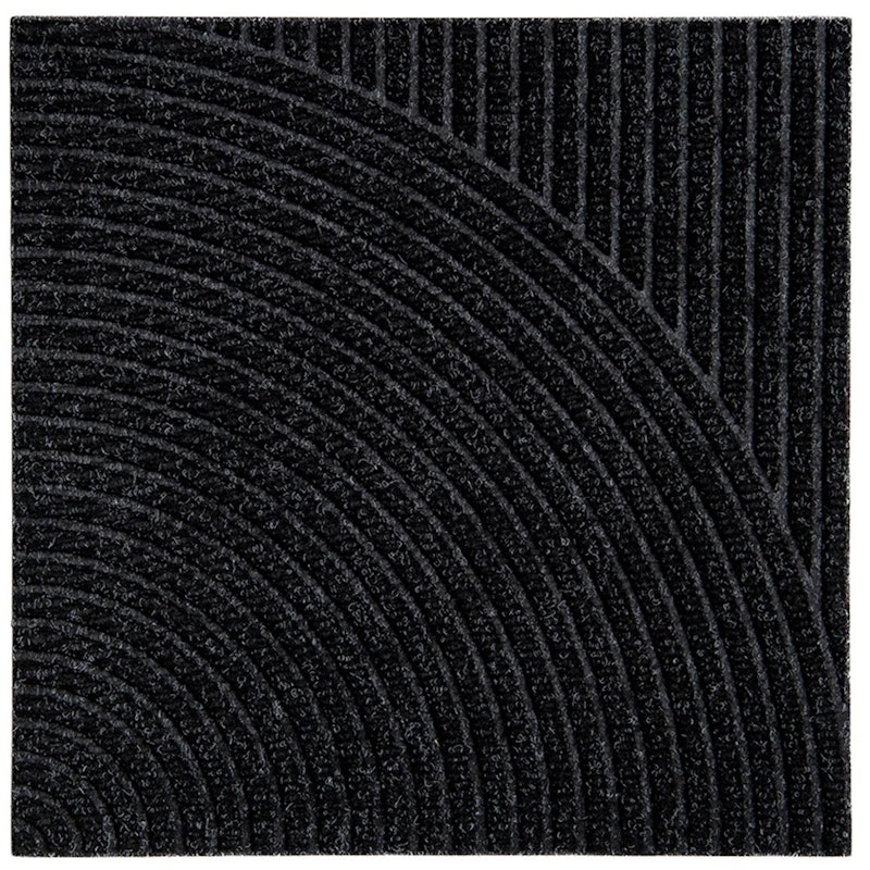 Zen Dørmåtte 45x45 cm Vertical & Circular, Black