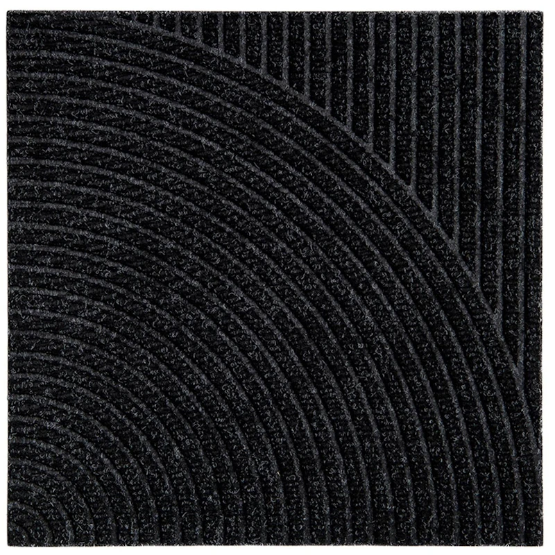 Zen Dørmåtte 45x45 cm Vertical & Circular, Black