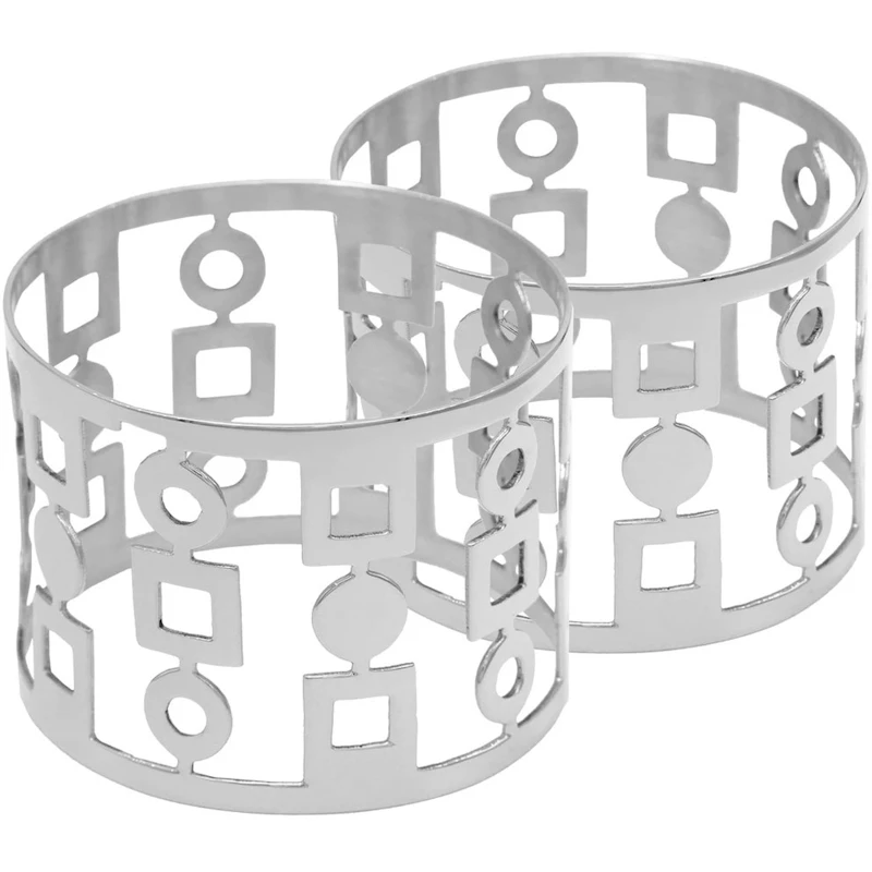 Anima Servietring 2-pak, Nikkelbelagt Messing