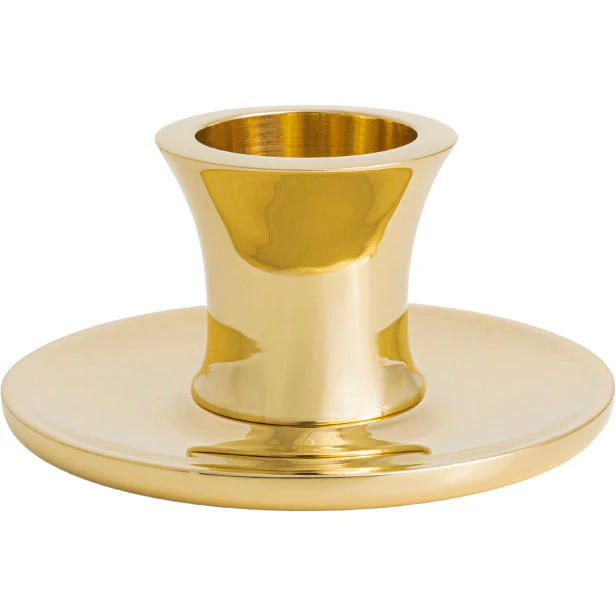 Hilke Collection Basso Lysestage H2,5 Cm - Fyrfadsstager Messing - 2022-TEB
