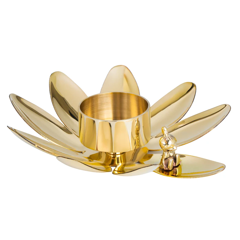 Hilke X Mumitrold Fyrfadsstage Lilla  My, Messing