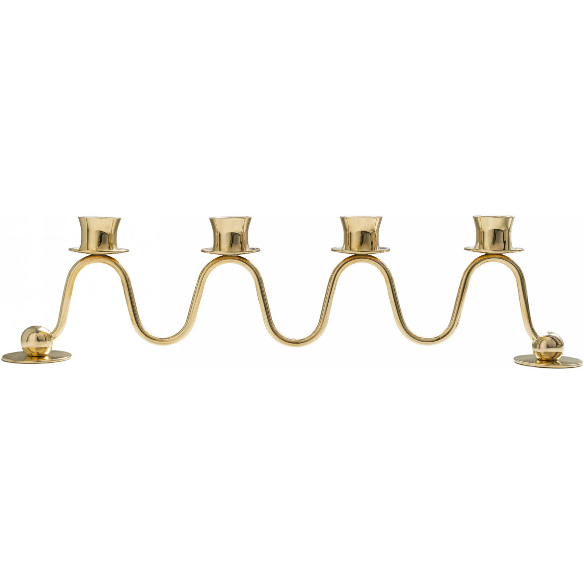 Hilke Collection Lignano Sabbiadoro 4 Lysestage 355 Mm - Lysestager Messing - 2022-HWLS4