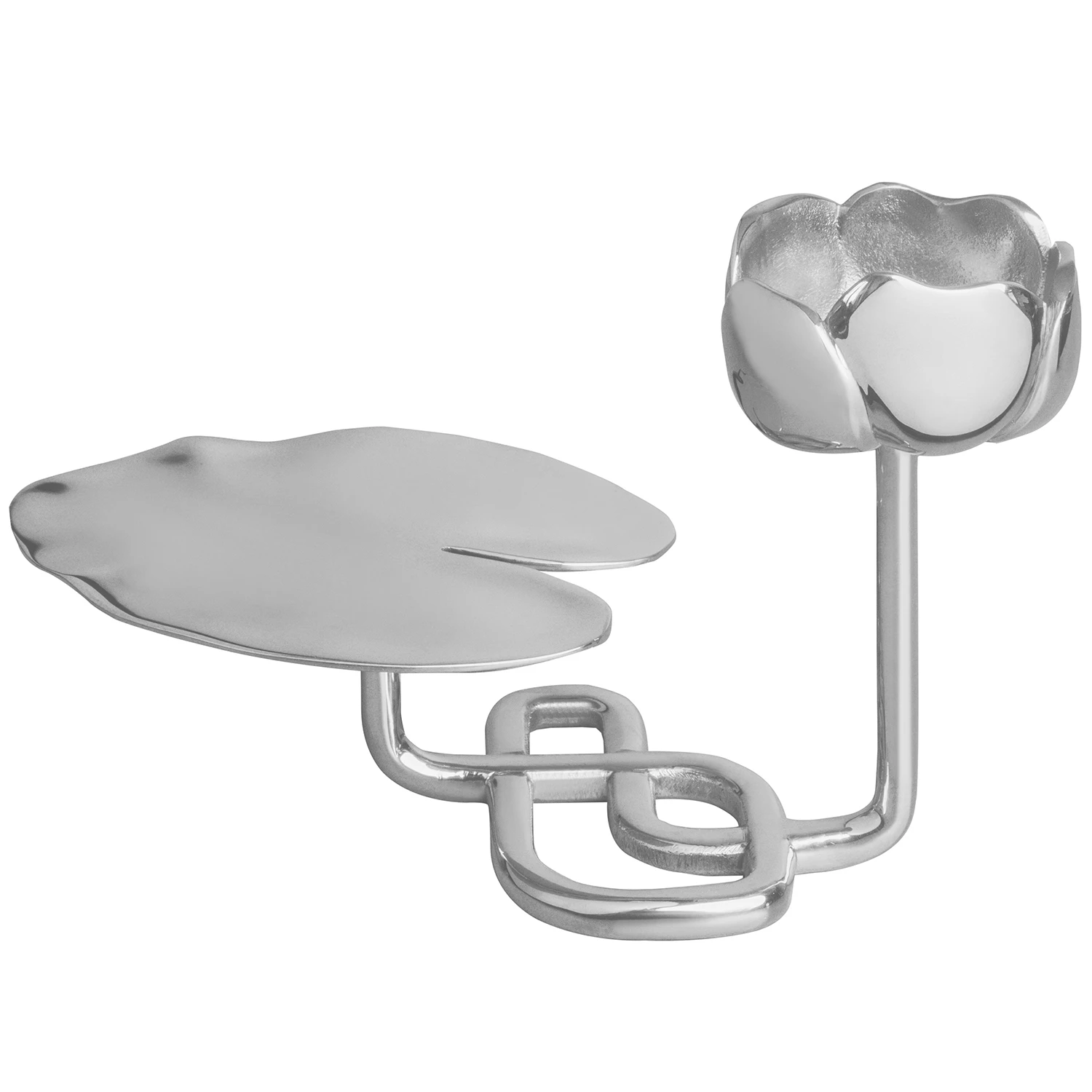 Hilke Collection Ninfea Lysestage No.1 - Lysestager Nikkelbelagt Messing Silver - HL01NI-NP