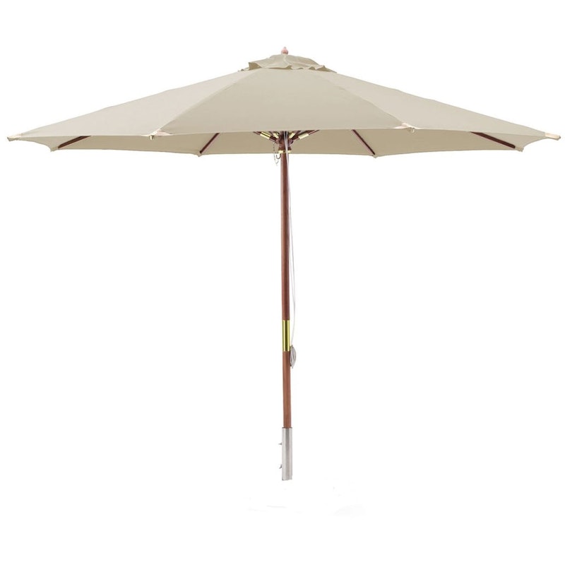 Parasol Luksuriøs Træ 330 cm, Beige