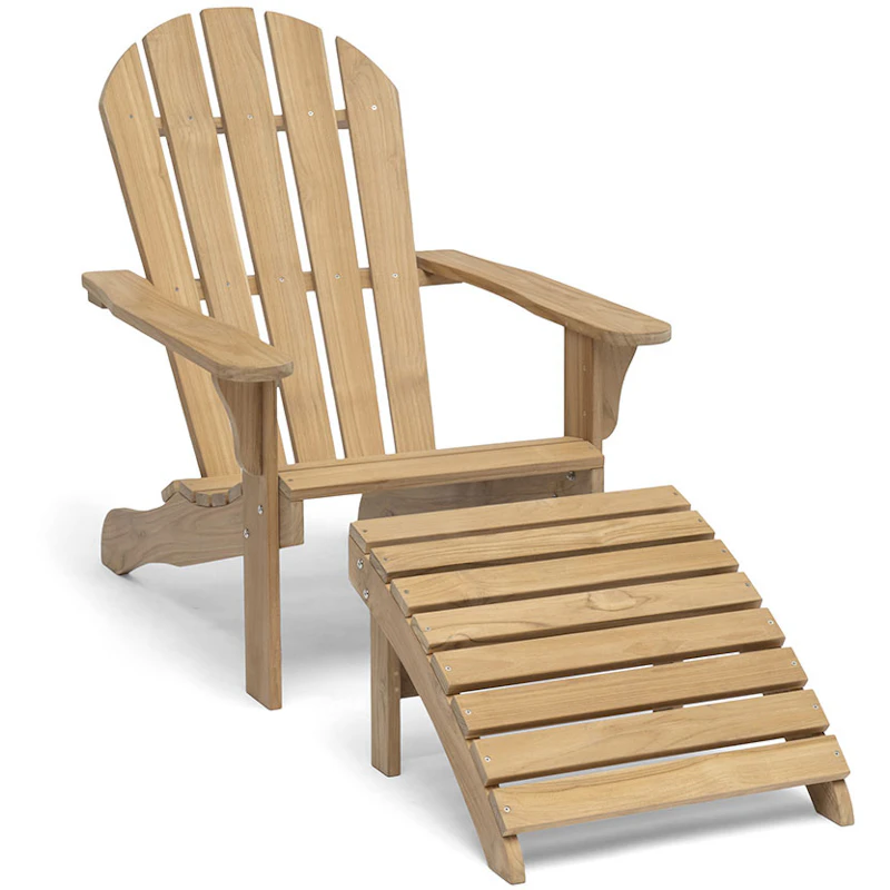 Tennessee Liggestol Med Fodskammel, Teak