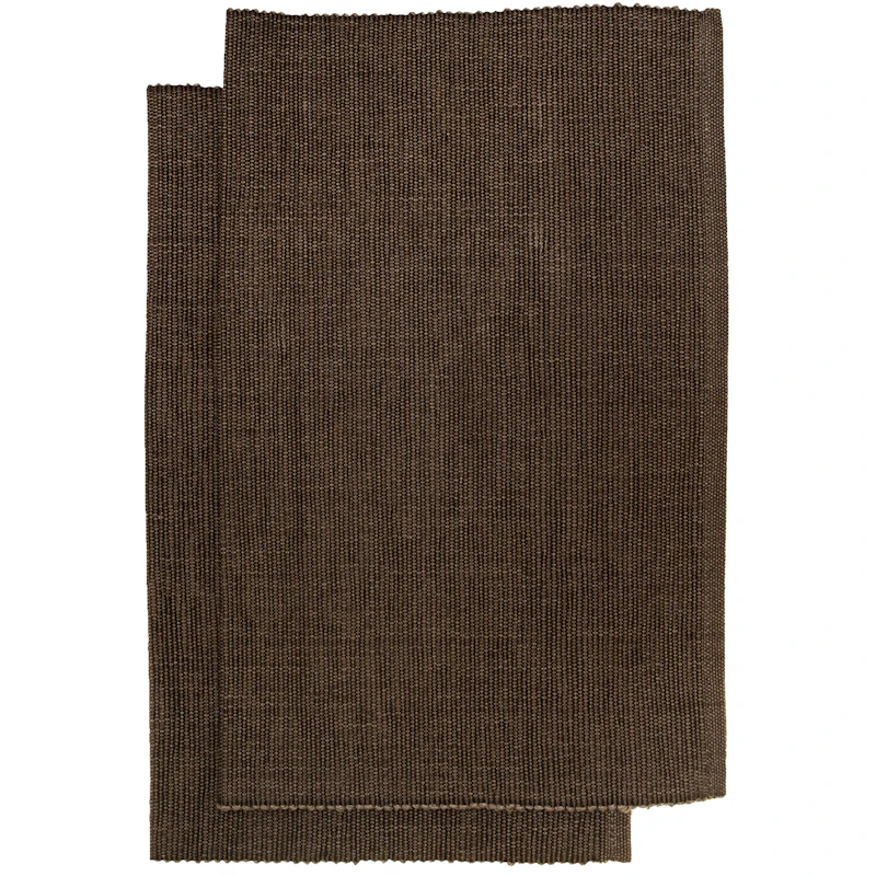 Bistro Dækkeserviet 36x47 cm 2-pak, Chocolate