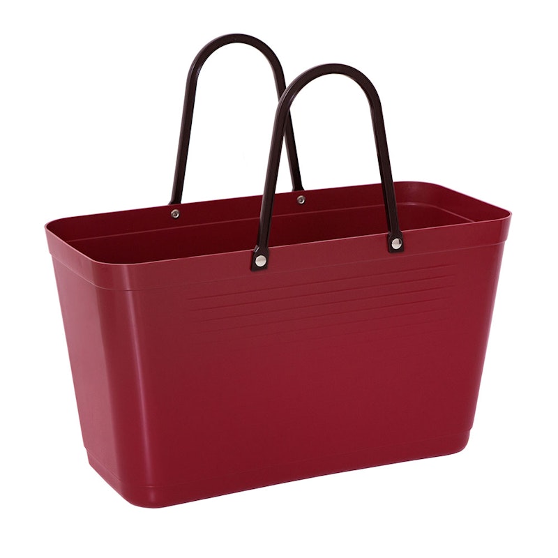 Hinza Taske Stor Green Plastic, Bordeaux